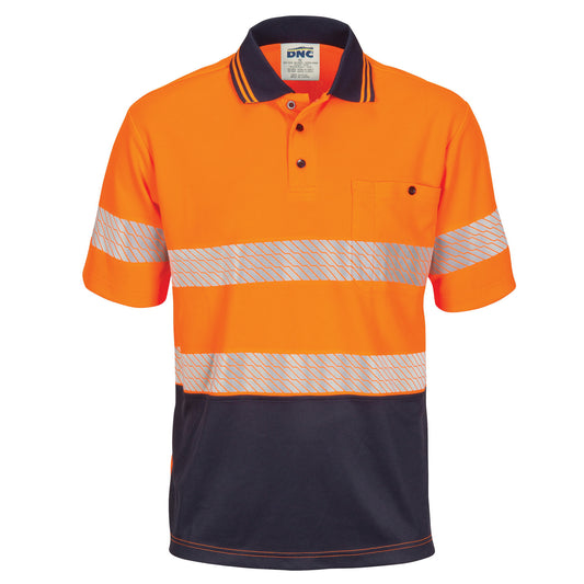 3511 HiVis Segment Taped Micromesh polo - Short Sleeve
