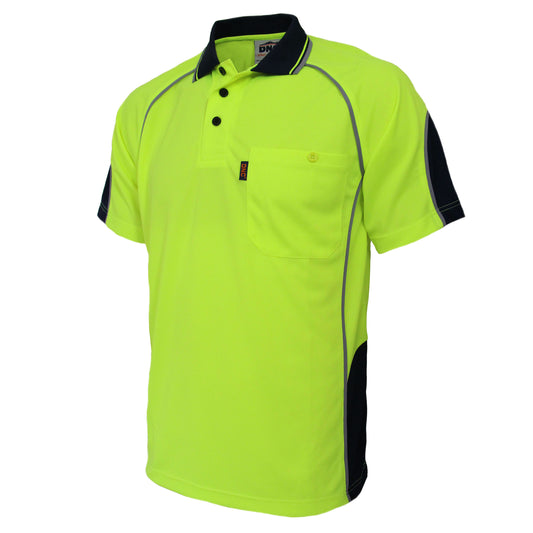 3569 Hi-Vis Semicircle-Piping Polo – Stay Seen, Stay Cool