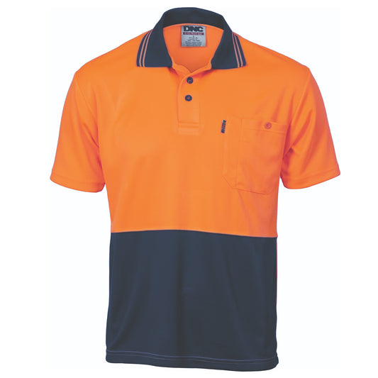 3811 HiVis Two-Tone Cool Breathe Polo – Short Sleeve