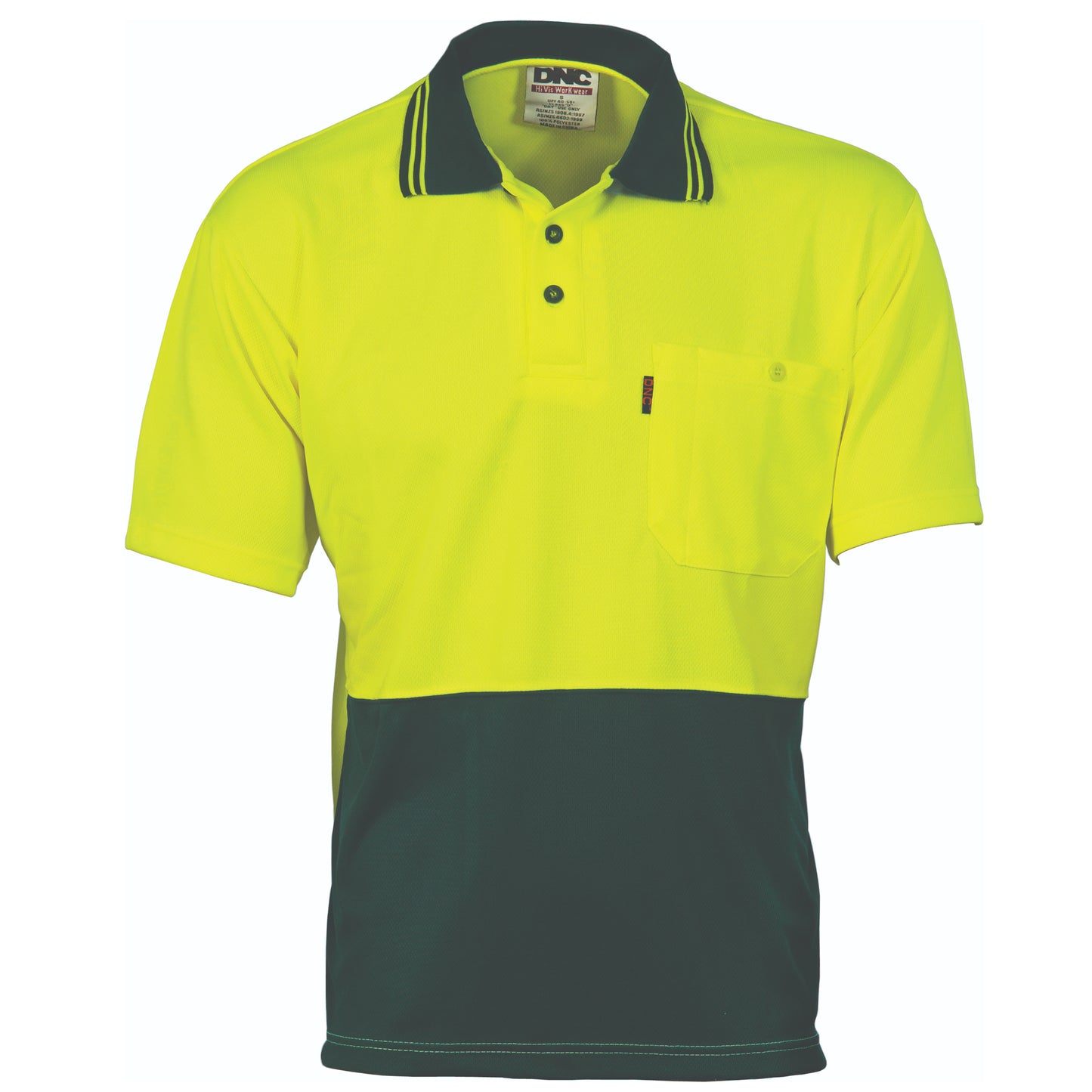 3811 HiVis Two-Tone Cool Breathe Polo – Short Sleeve