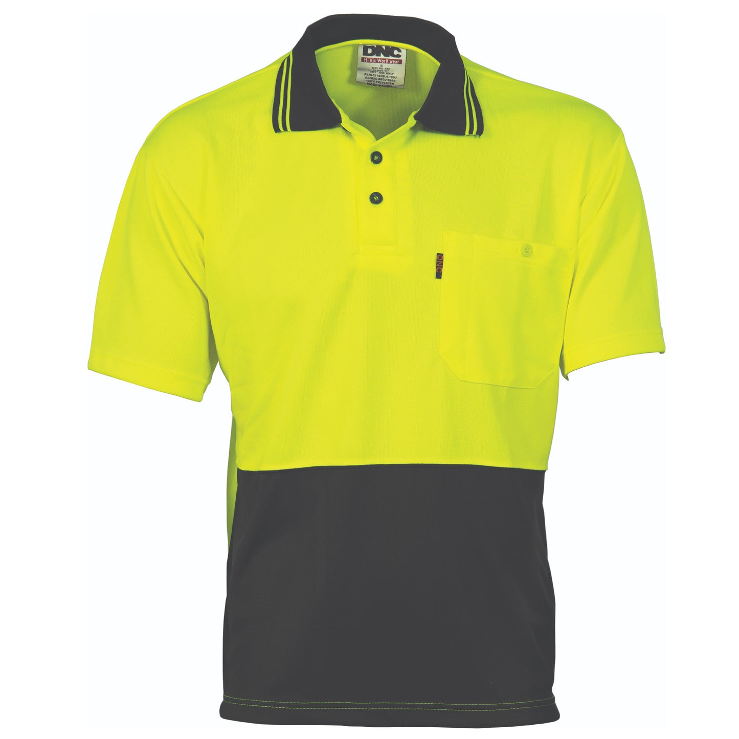 3811 HiVis Two-Tone Cool Breathe Polo – Short Sleeve