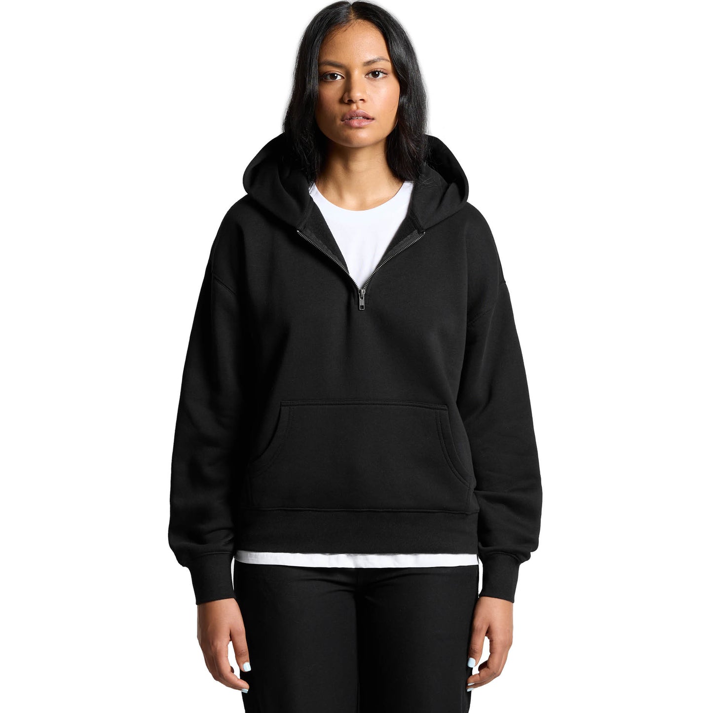4164 Women's Relax Half Zip Hood