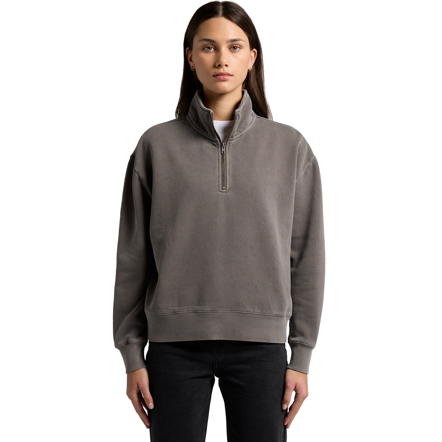 4167 Women's Relax Faded Half Zip