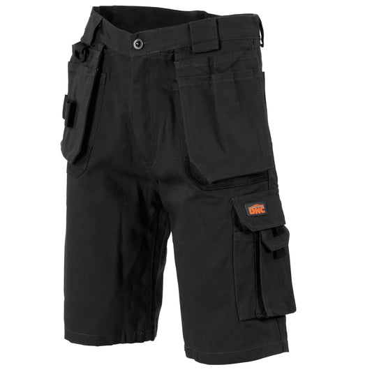 3336 Duratex Cotton Duck Weave Tradies Cargo Shorts – Twin Holster Tool Pocket