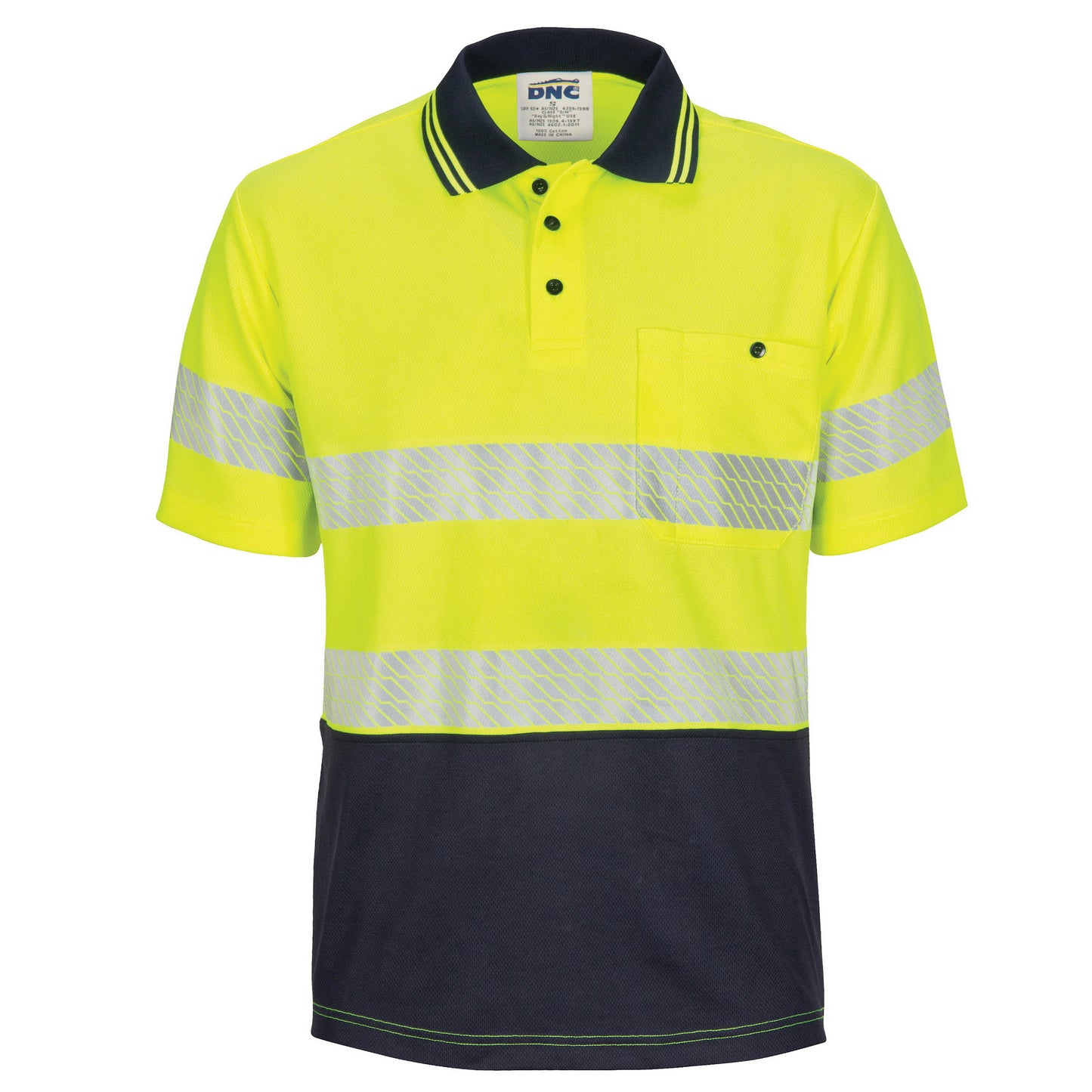 3511 HiVis Segment Taped Micromesh polo - Short Sleeve