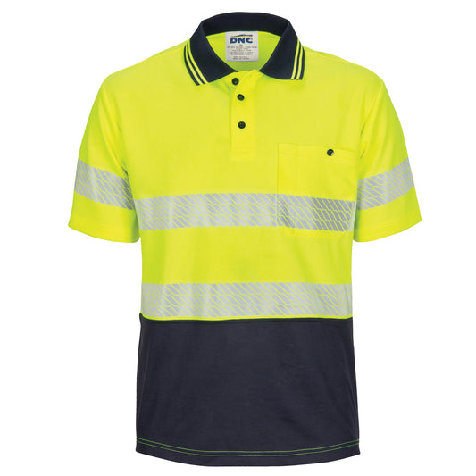 3511 HiVis Segment Taped Micromesh polo - Short Sleeve