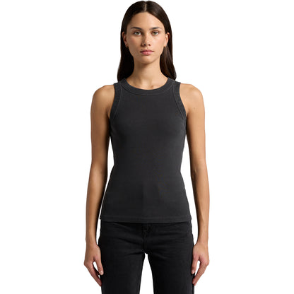 4034 Women's Faded Organic Rib Tank