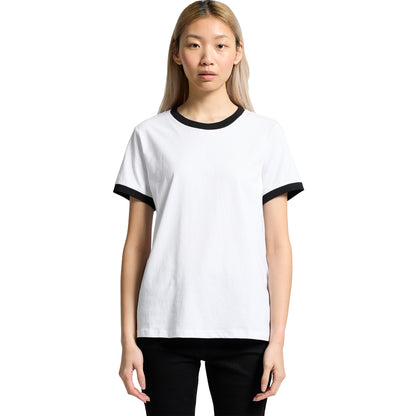 4053 Women's Maple Ringer Tee