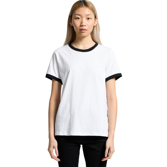 4053 Women's Maple Ringer Tee