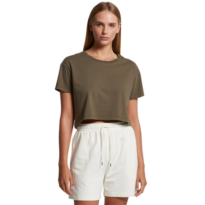 4062F Women's Faded Crop Tee