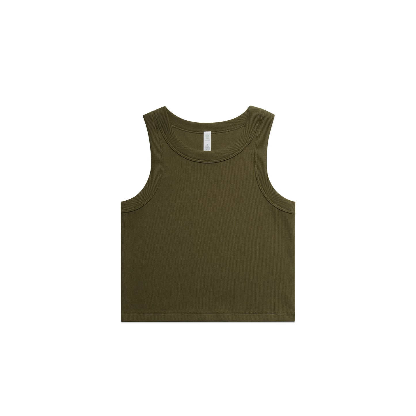 4064G Women's Organic Rib Crop Tank