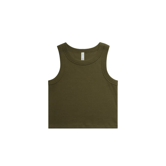 4064G Women's Organic Rib Crop Tank