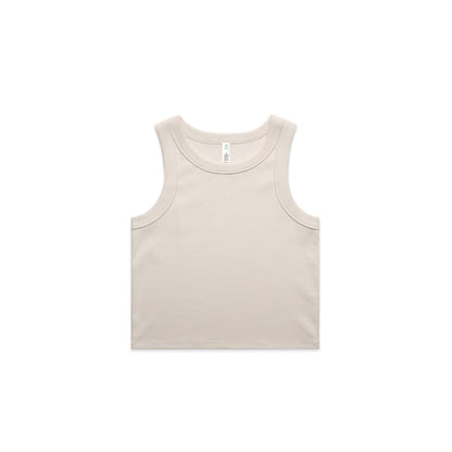 4064G Women's Organic Rib Crop Tank