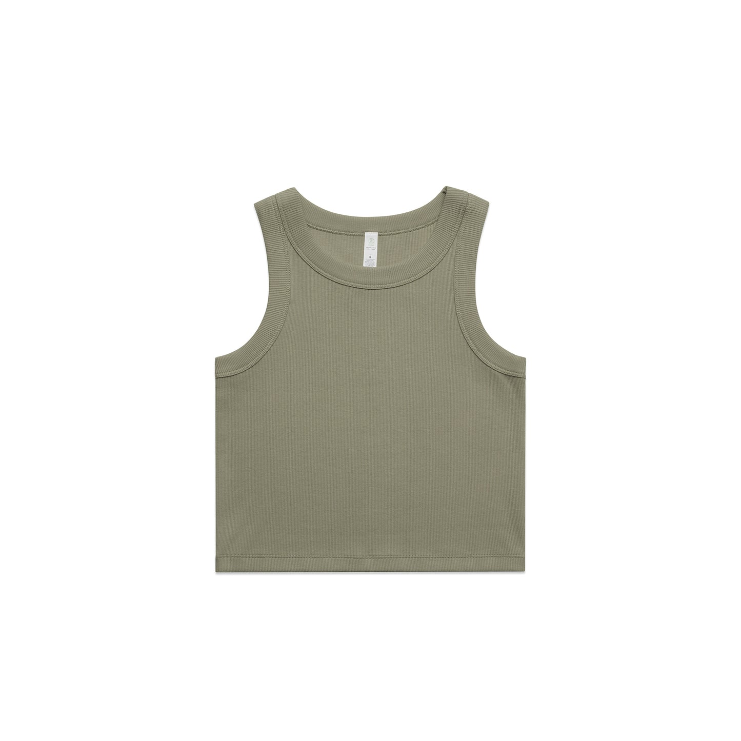 4064G Women's Organic Rib Crop Tank