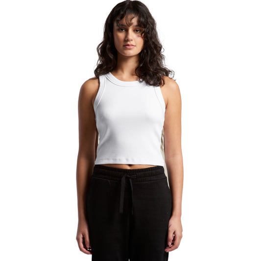 4064G Women's Organic Rib Crop Tank