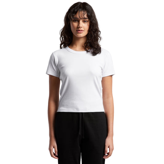 4074 Women's Organic Rib Baby Tee