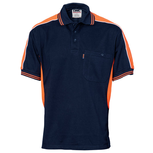5214 Polyester Cotton Panel Polo Shirt